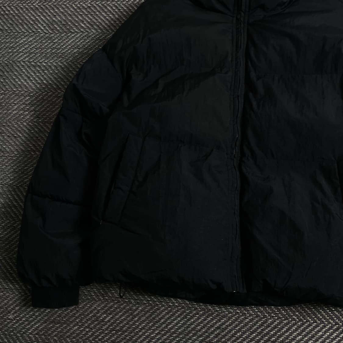 ASNOFIT 미니멀 박시핏 푸퍼 패딩 블랙y 3938 상품이미지4