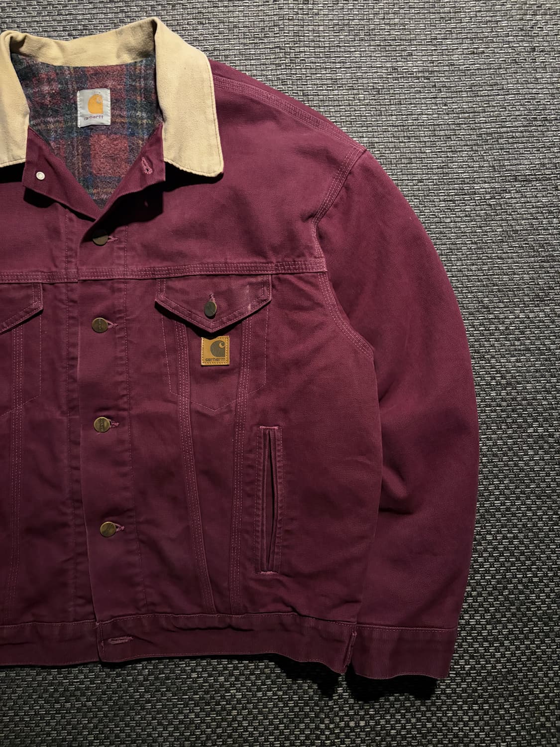 90s 칼하트 트러커 JB0946 WINE L USA🇺🇸 상품이미지4