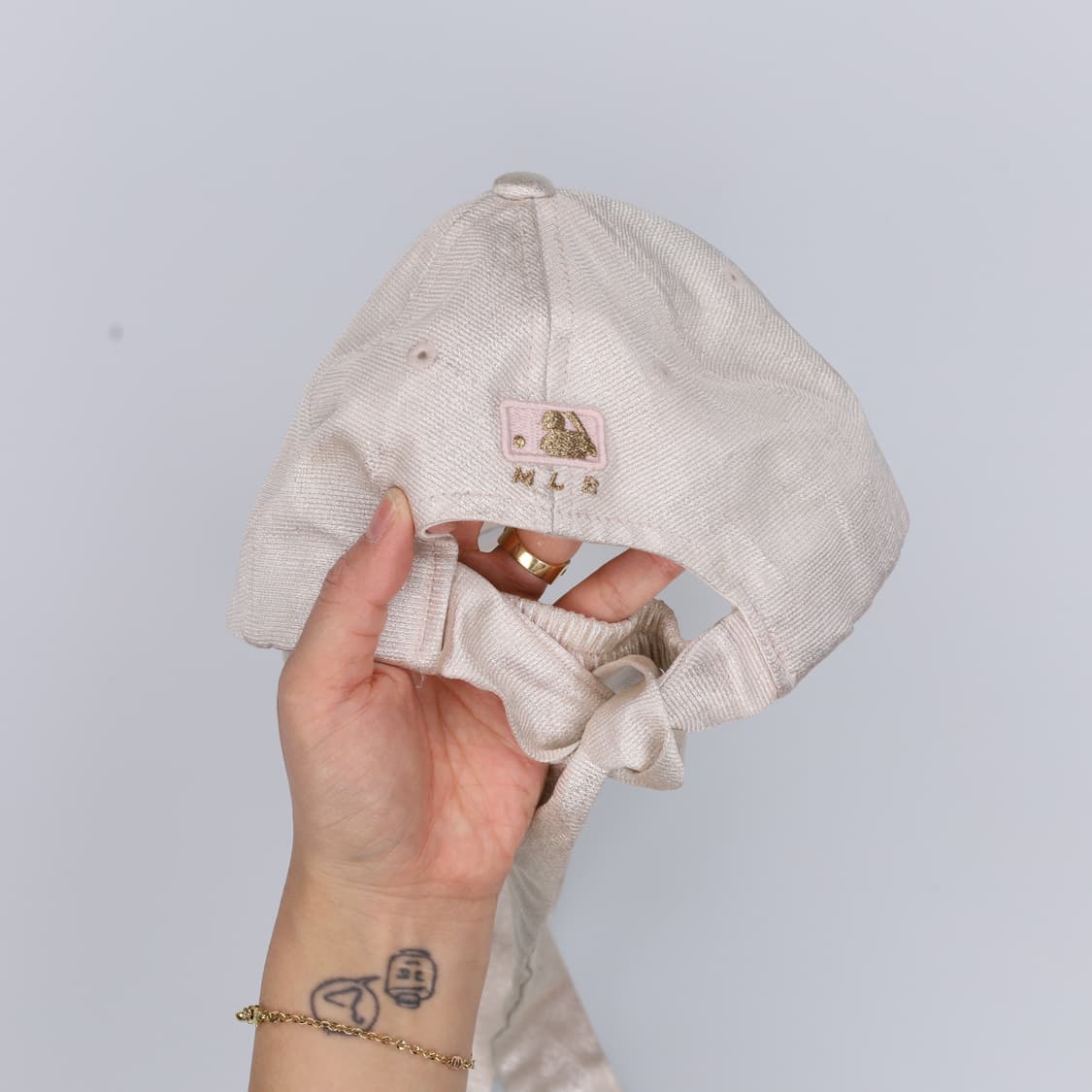 F MLB 양키스 크리스탈 리본 볼캡 0330H1 상품이미지2