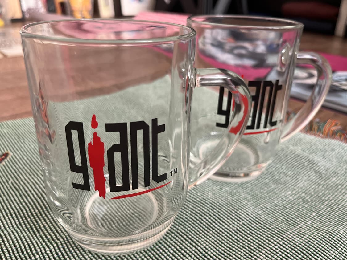 90’s Vtg Giant records Music Label 유리컵 상품이미지1