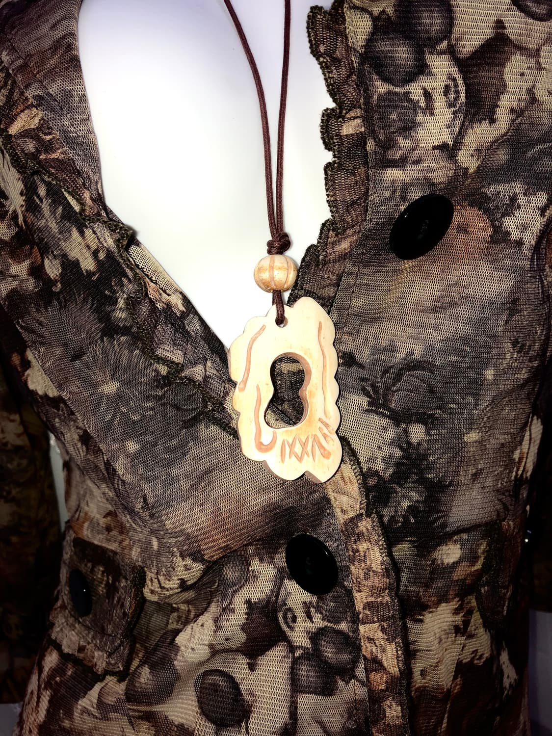 wood hippy necklace 상품이미지1