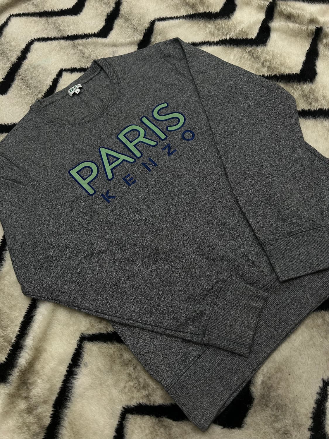 [L]Kenzo 겐조 paris 맨투맨/그레이/기모 상품이미지2