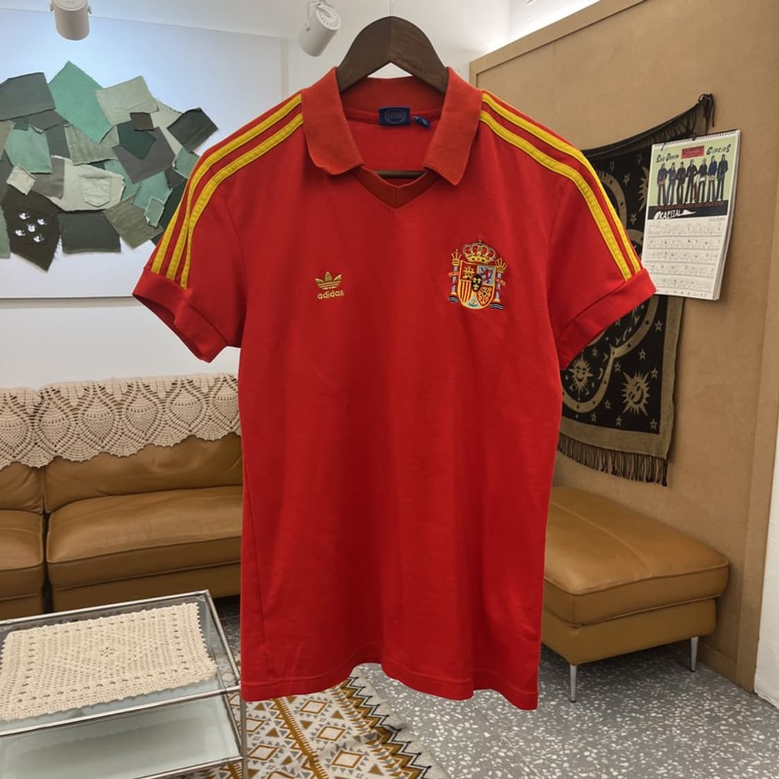 아디다스 올드스쿨 레트로 스페인 져지 반팔티 100 C10984 상품이미지3