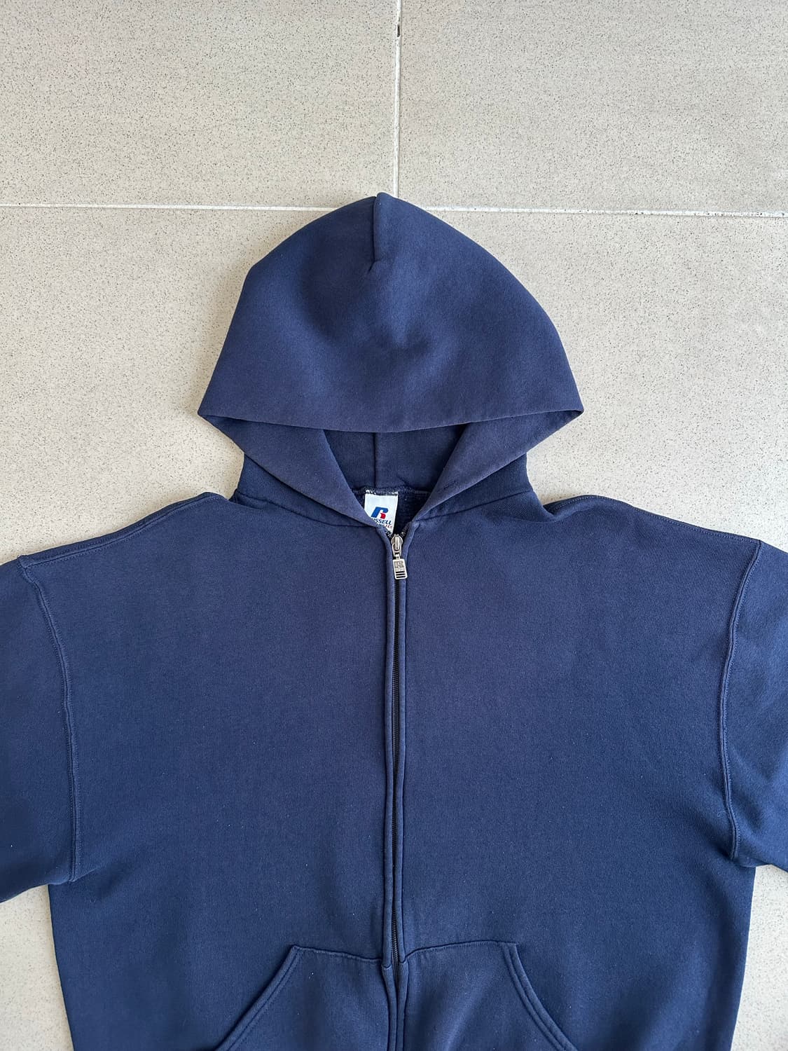 00s 빈티지 러셀 후드집업 네이비 L 상품이미지4
