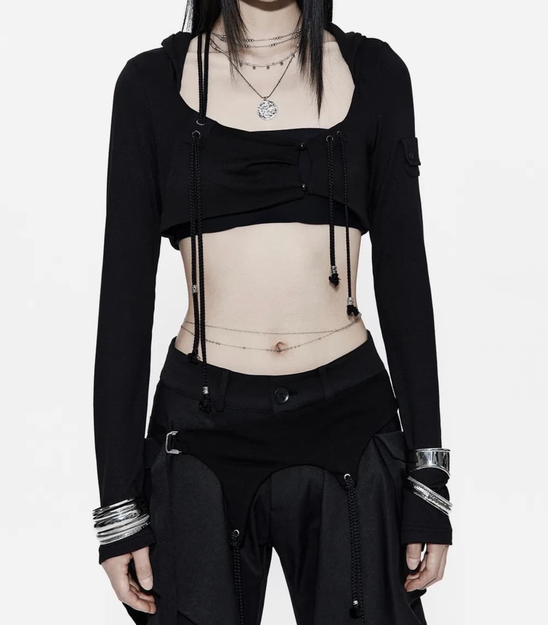 카시코 Hooded Bolero Cardigan 상품이미지1