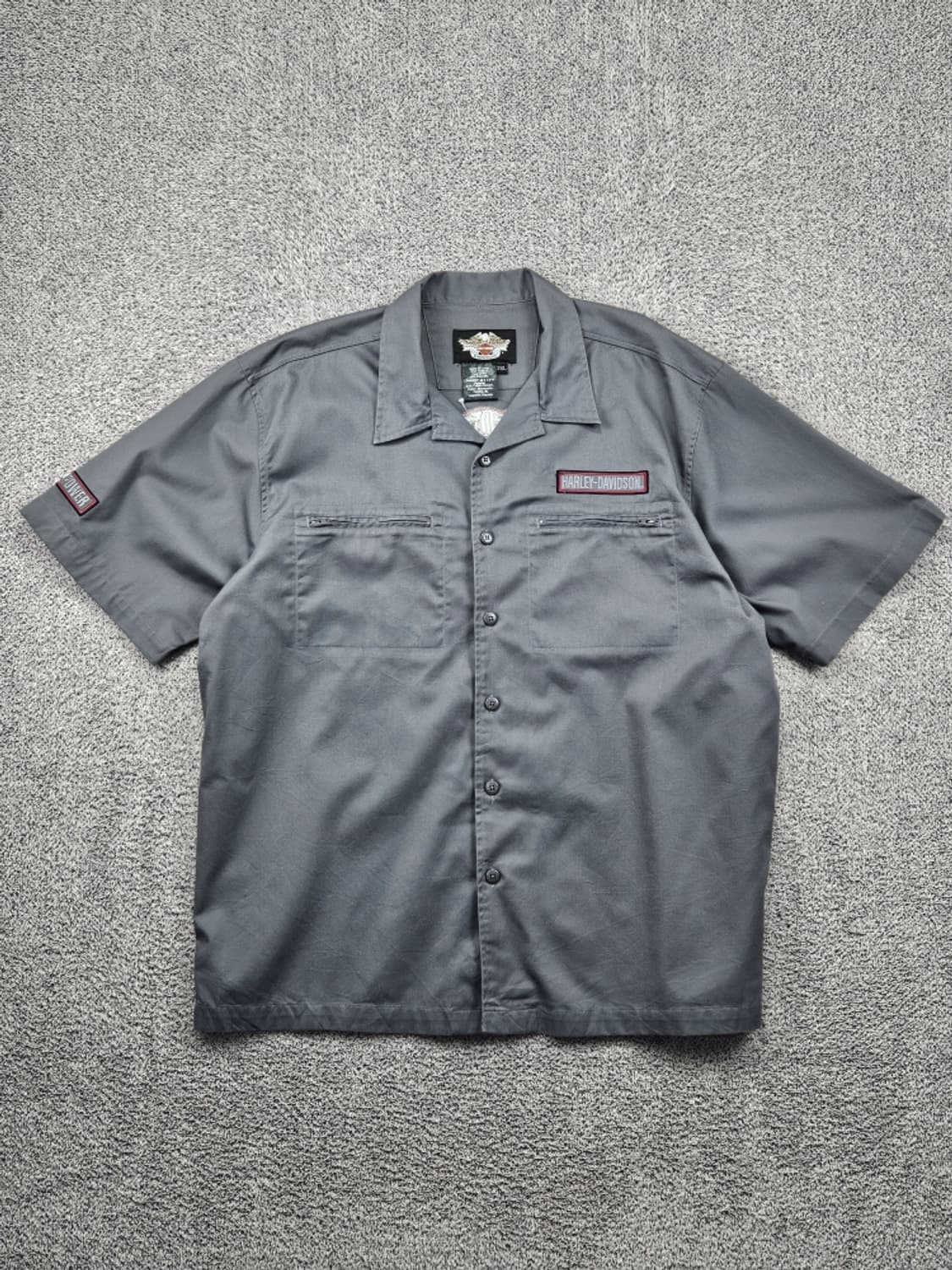할리데이비슨 바이커 하프 반팔 셔츠 ( 2XL ) / 11821 상품이미지3