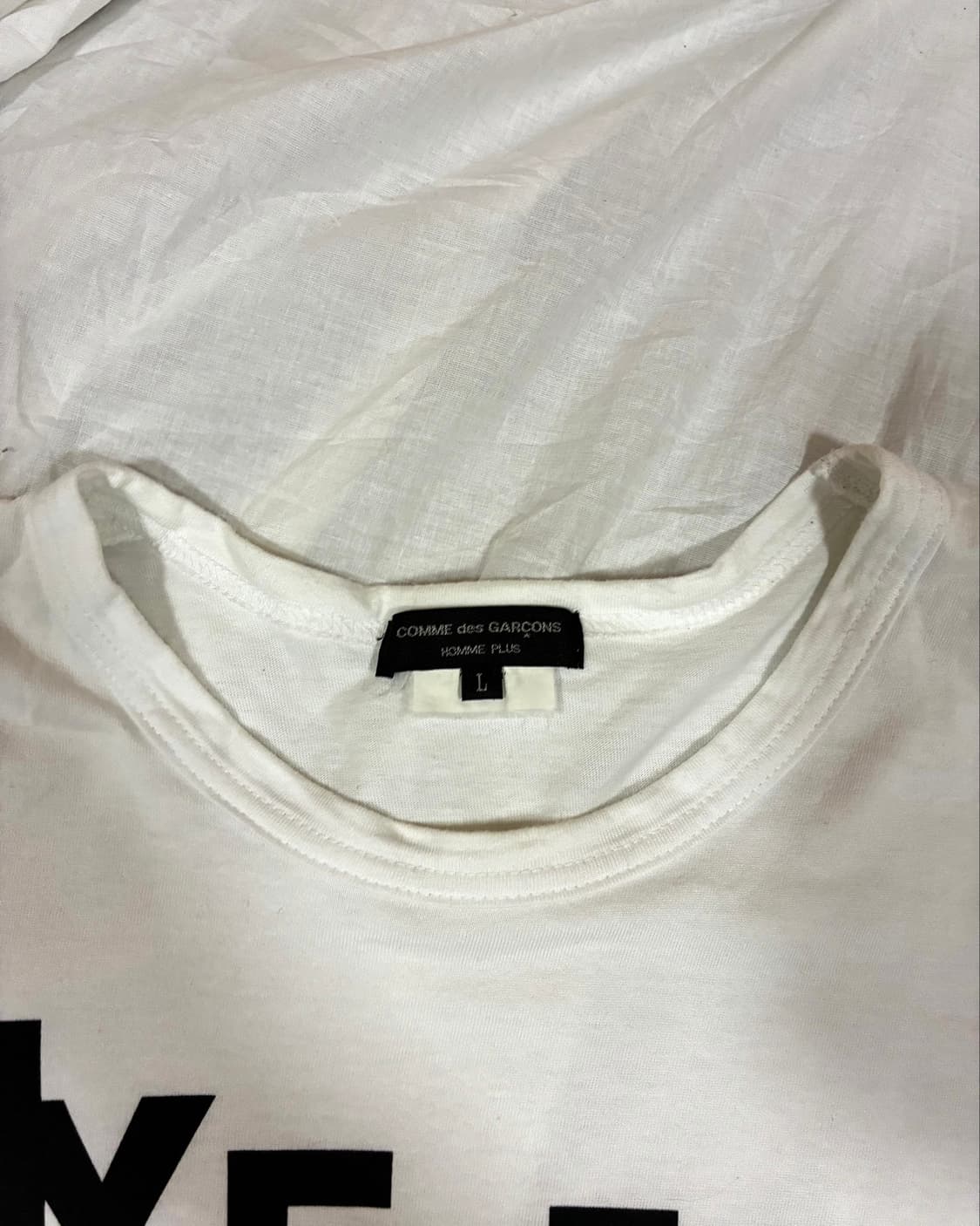 꼼데가르송 옴므 플러스 17SS 마이 에너지 컴스 프롬 프리덤 티셔츠 상품이미지4
