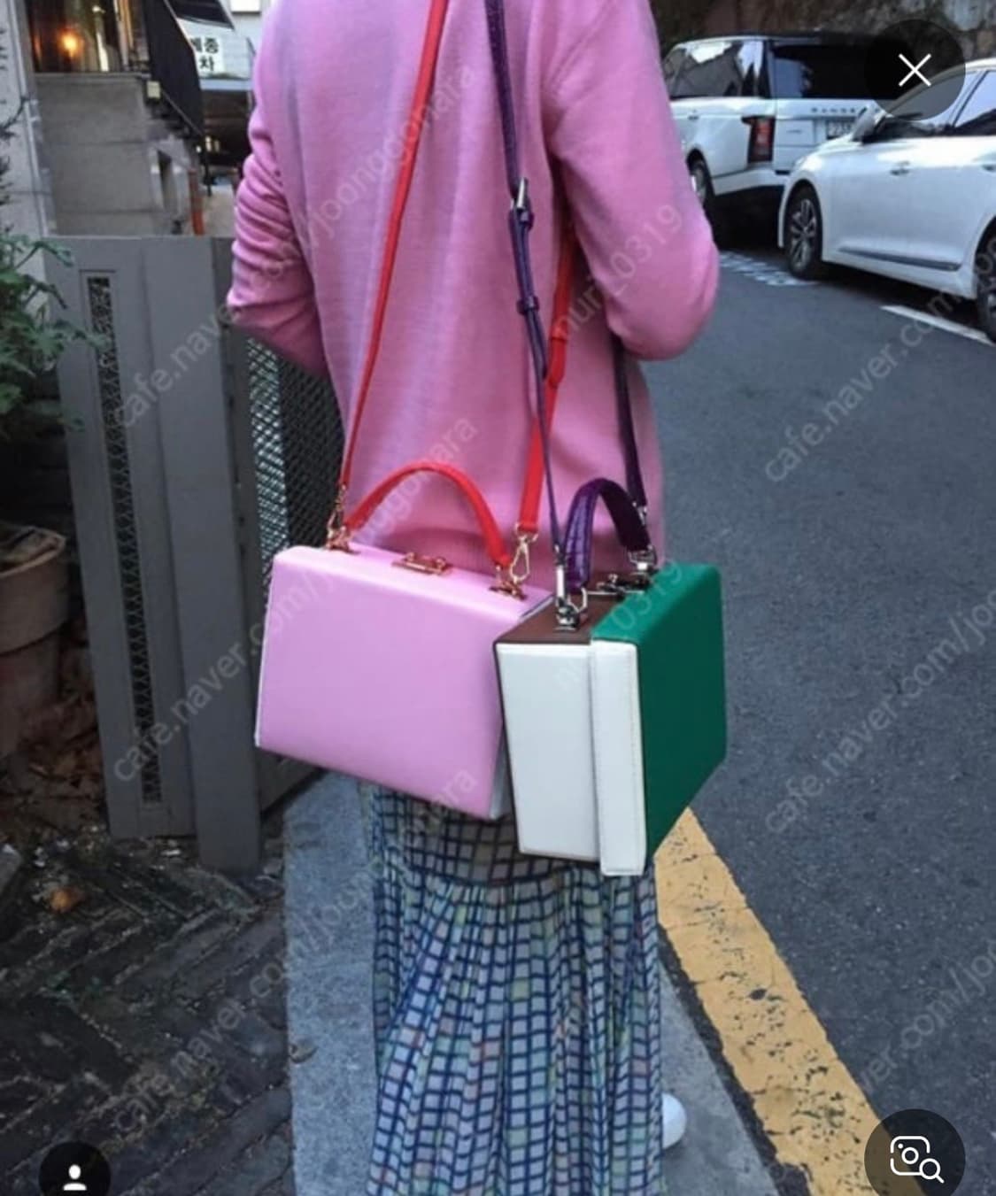 옷집사 드부백 이혜영 기은세 크로스 탑핸들 숄더백 핑크 상품이미지1