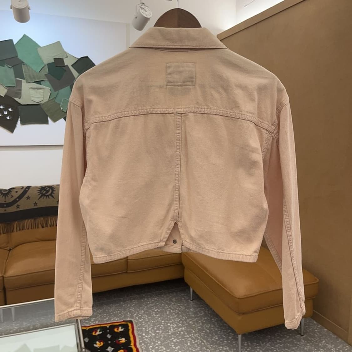 리바이스 빈티지 트러커 딸기우유 연핑크 크롭 데님자켓 XS C08263 상품이미지4