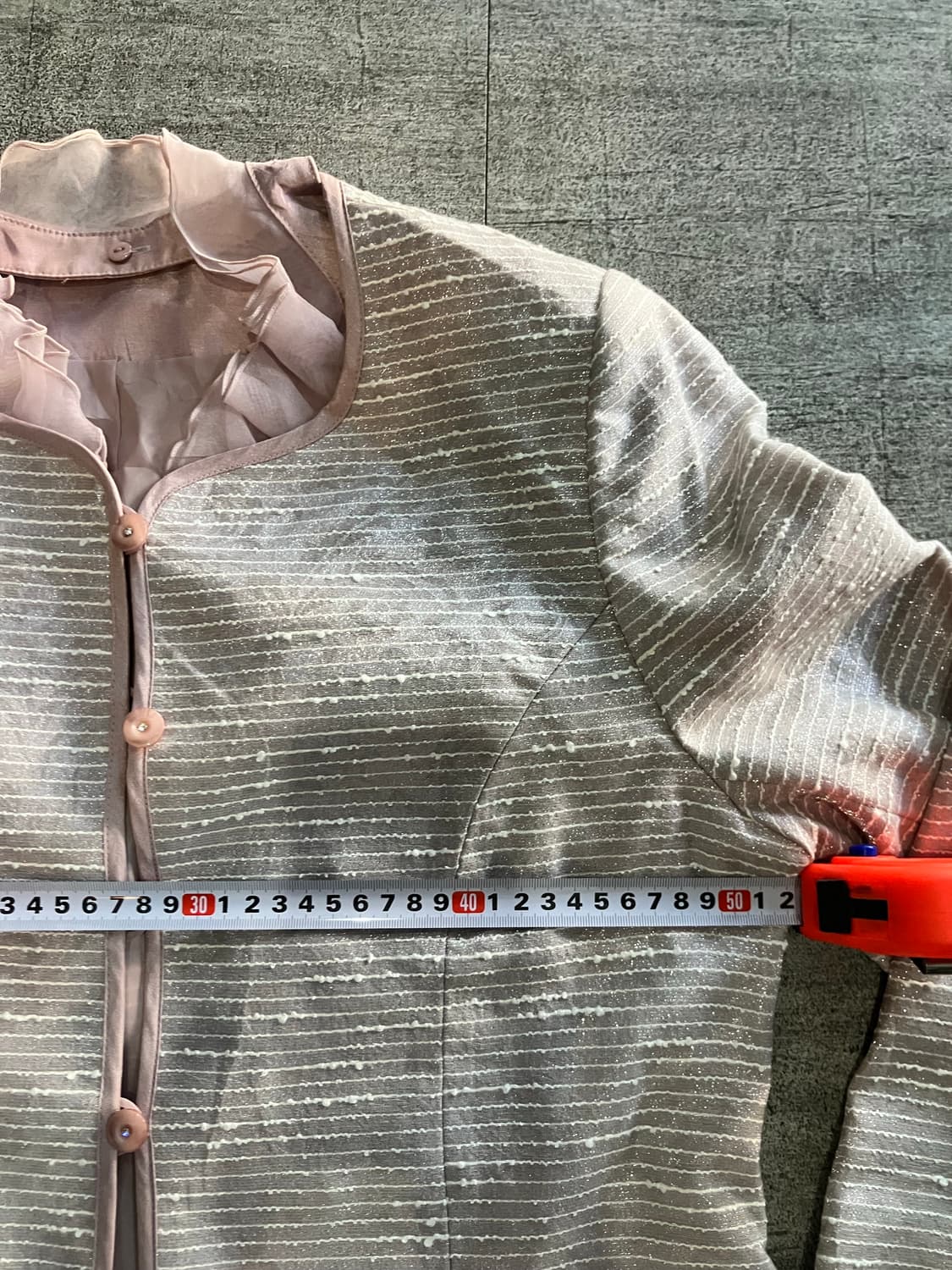 일본빈티지 Ladien 달천깔페어리갸루 영국공주풍 레이스자켓 핑크 상품이미지3