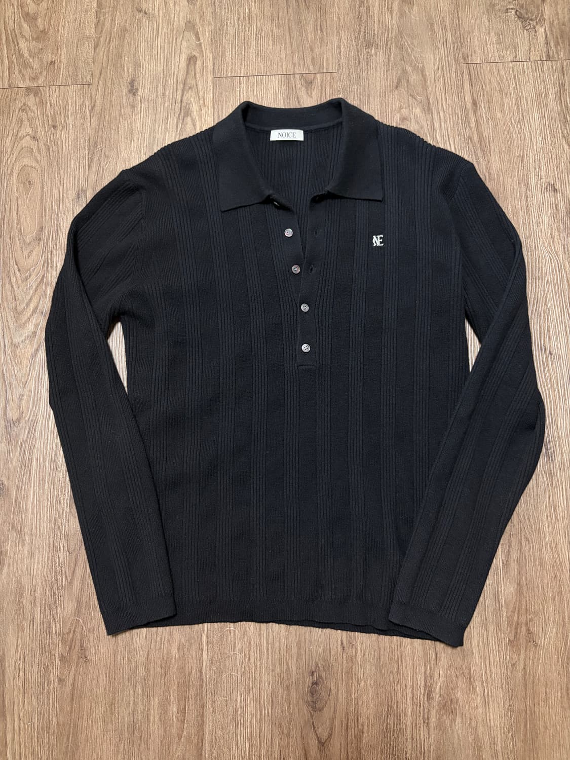 노이스 24fw 리브드 폴로 니트 L nocie ribbed polo 상품이미지2