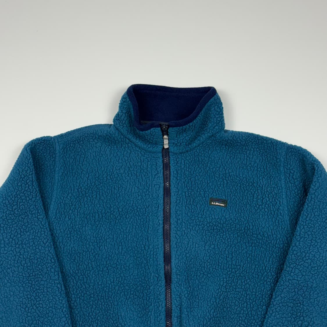 (103) 80s 엘엘빈 헤비 플리스 자켓 블루그린 상품이미지3