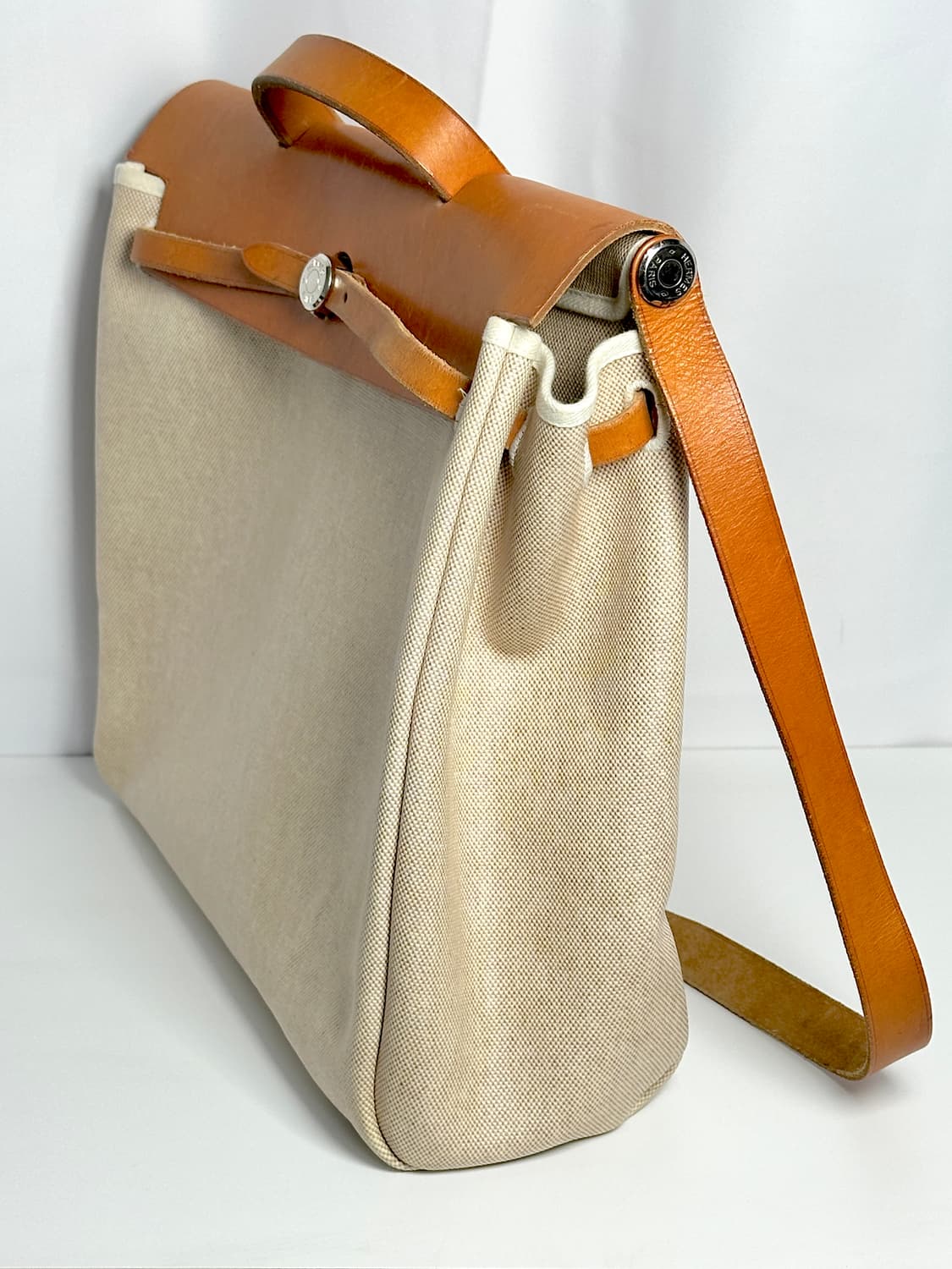 Hermès 에르백(Herbag) 캔버스 & 레더 숄더백 상품이미지4