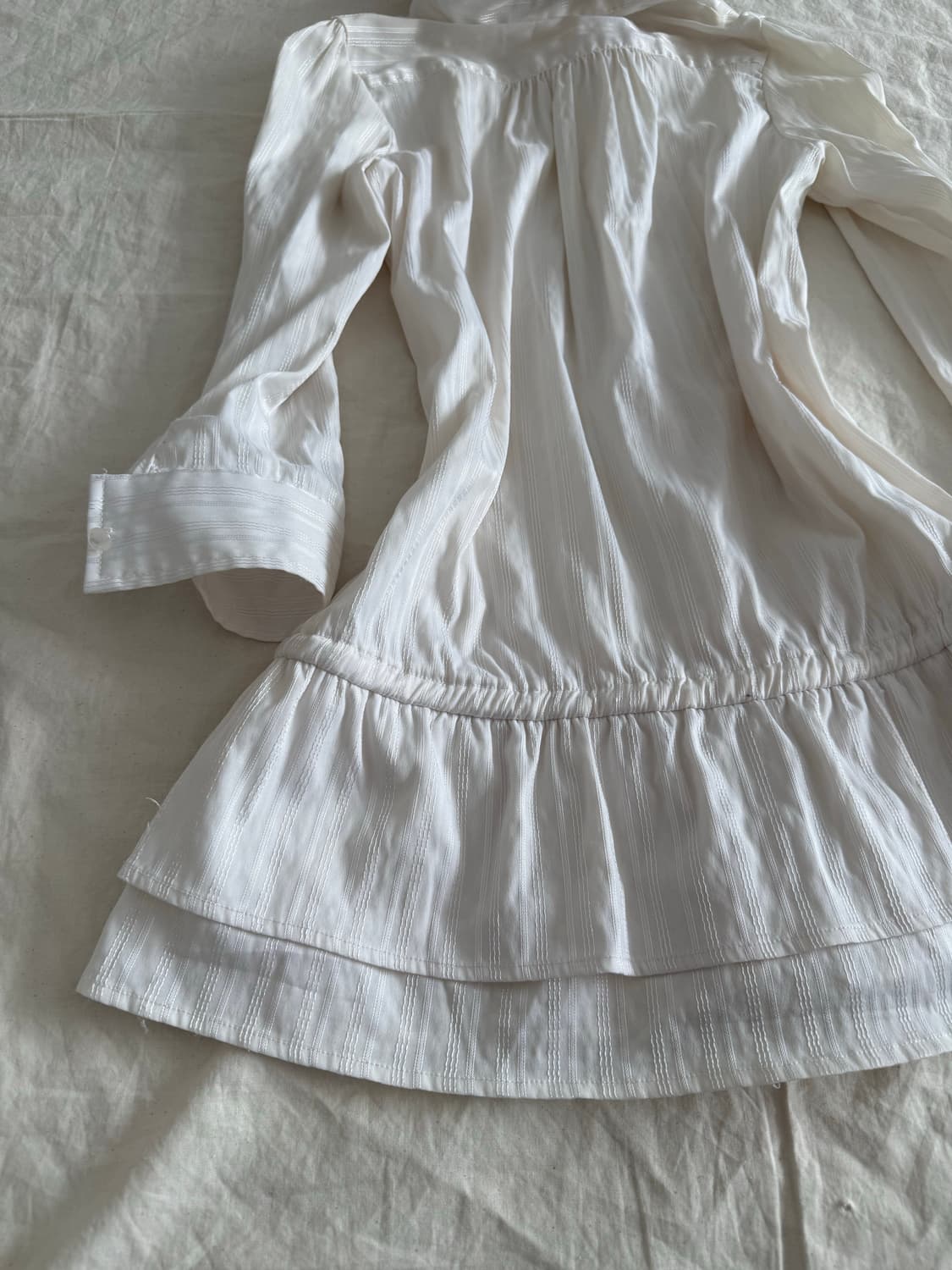 세실맥비 라이트 베이지 러블리 긱시크 셔츠 원피스 상품이미지6