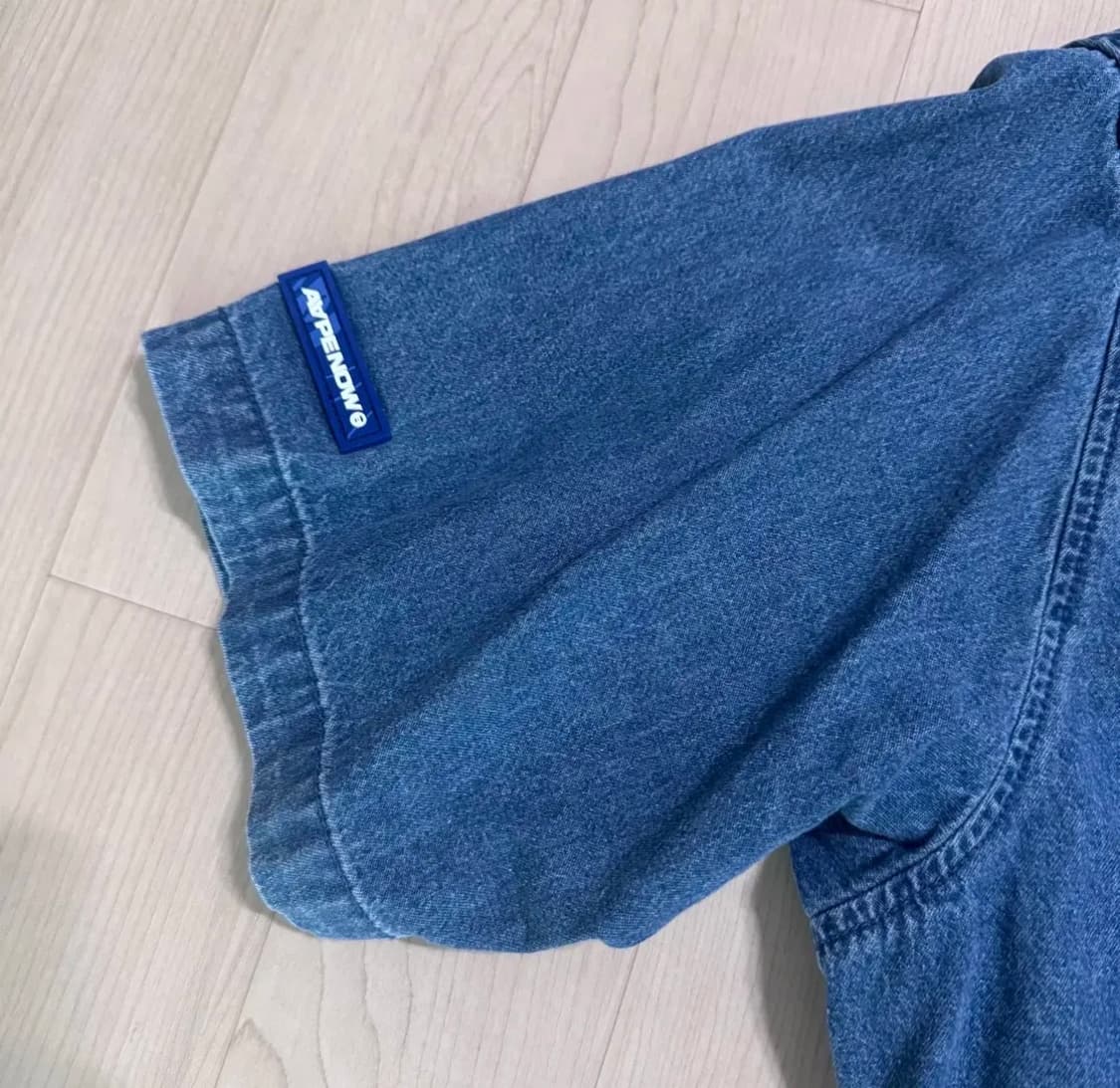 베이프 에이프 아플리케 데님셔츠 상품이미지3