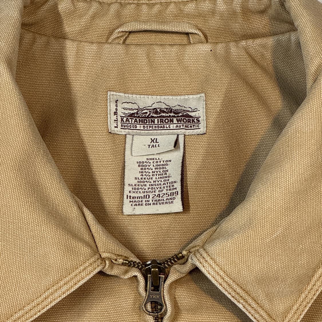 XL) LL BEAN 엘엘빈 USA 워크웨어 덕 캔버스 자켓 상품이미지8
