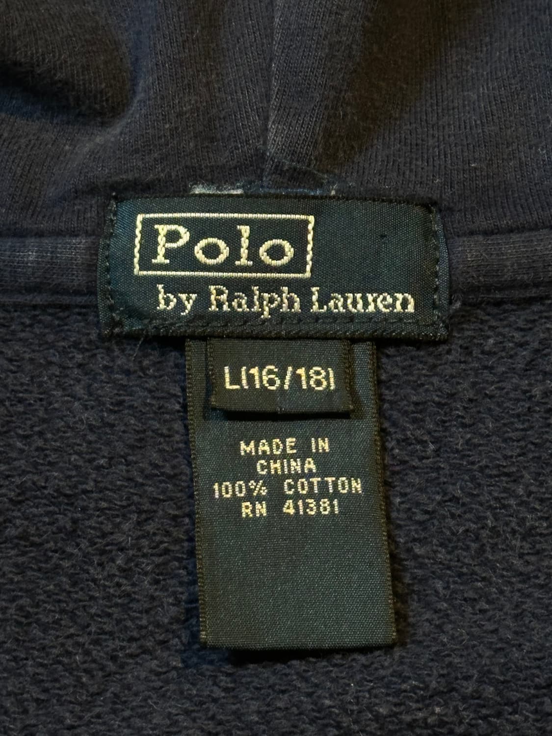 희귀) 00's 폴로 랄프로렌 이글 후드집업 네이비 상품이미지8