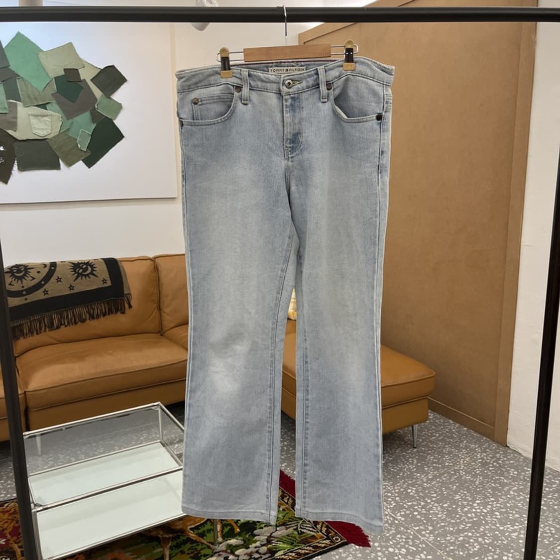 타미힐피거 힙스터부츠컷 빈티지 데님 청바지 33인치 C05389 상품이미지1