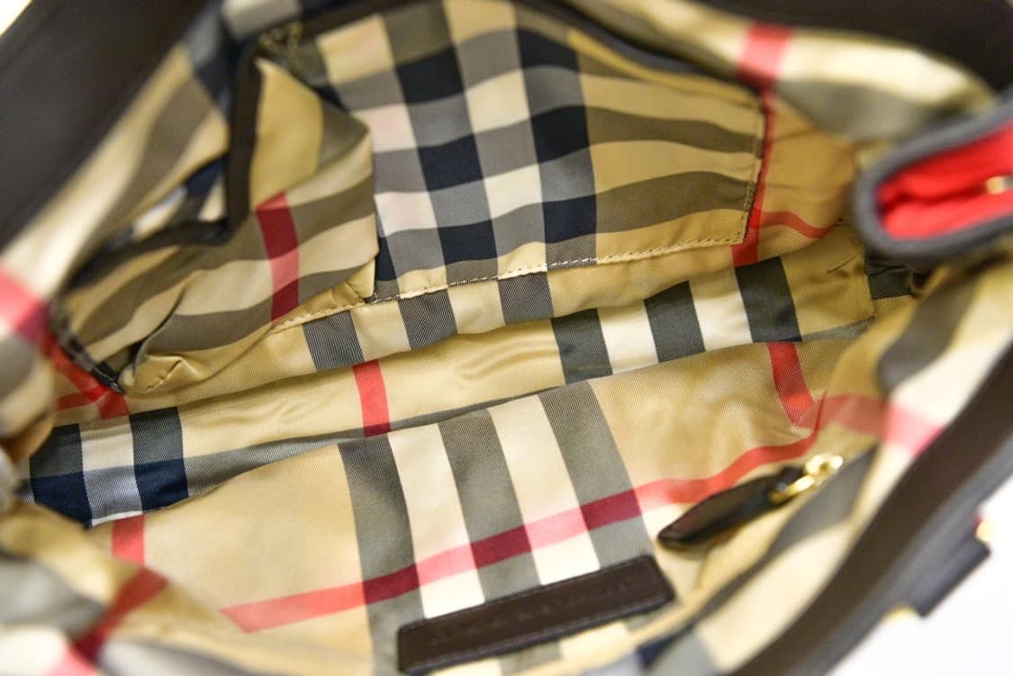 버버리 나일론 레드 토트백 (정품) 상품이미지10