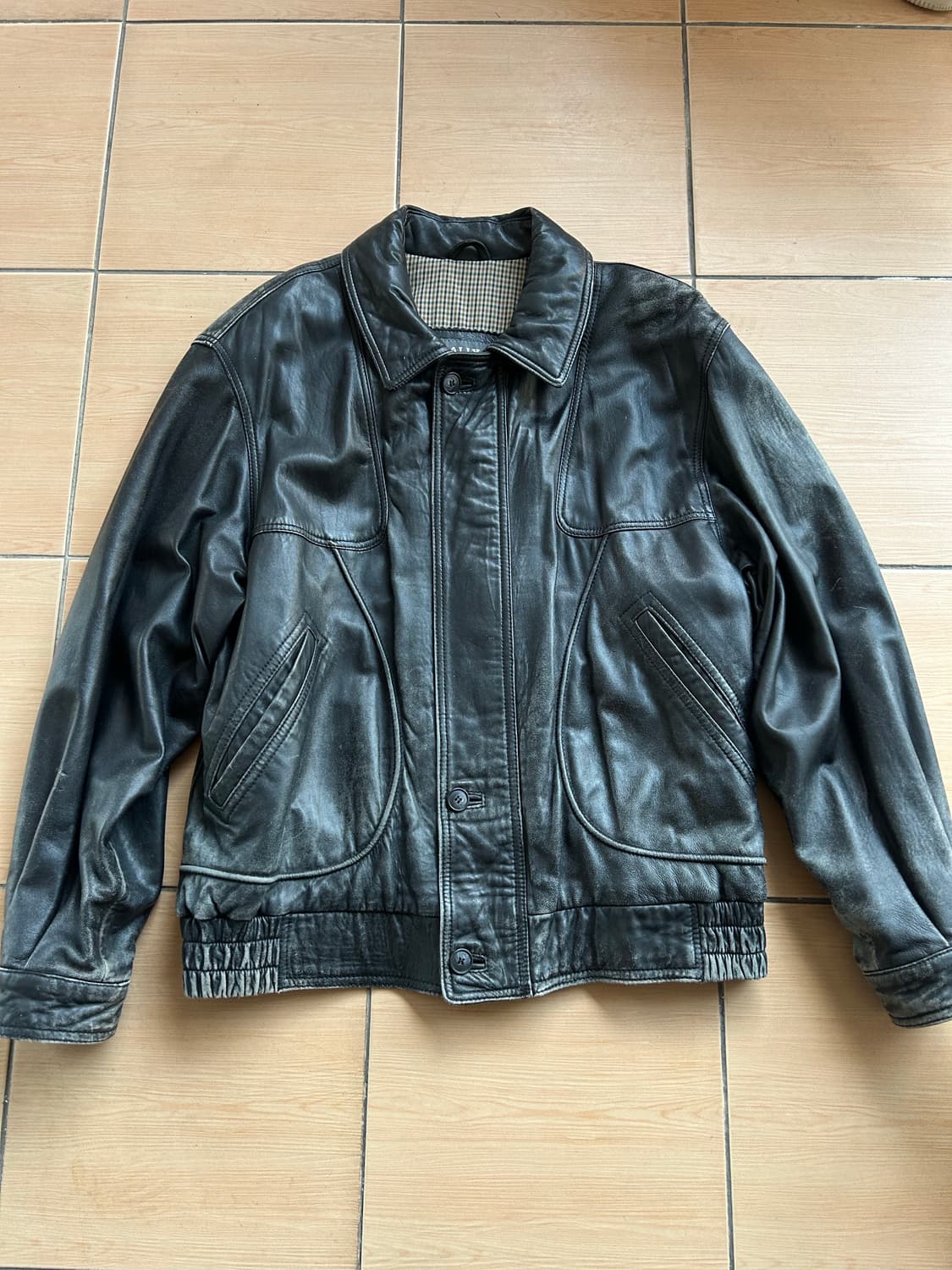 90,00’s 발리 양가죽 봄버자켓 상품이미지1