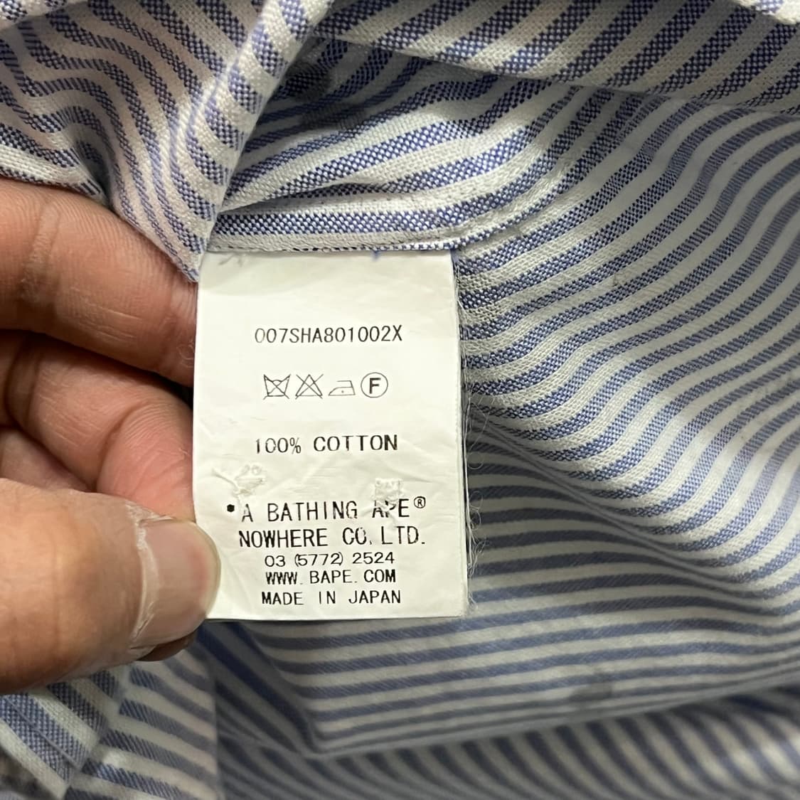  베이프 스트라이프 멀티로고 셔츠 y15841 상품이미지8
