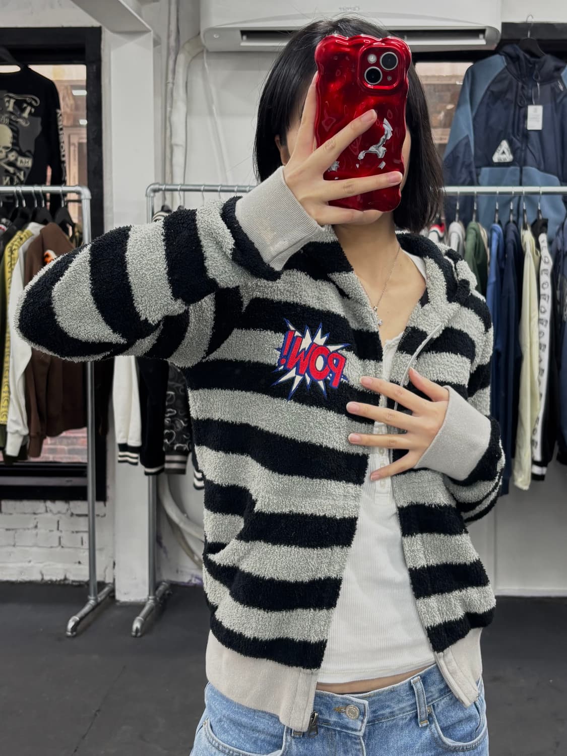 히스테릭 글래머 POW 후드집업 상품이미지1