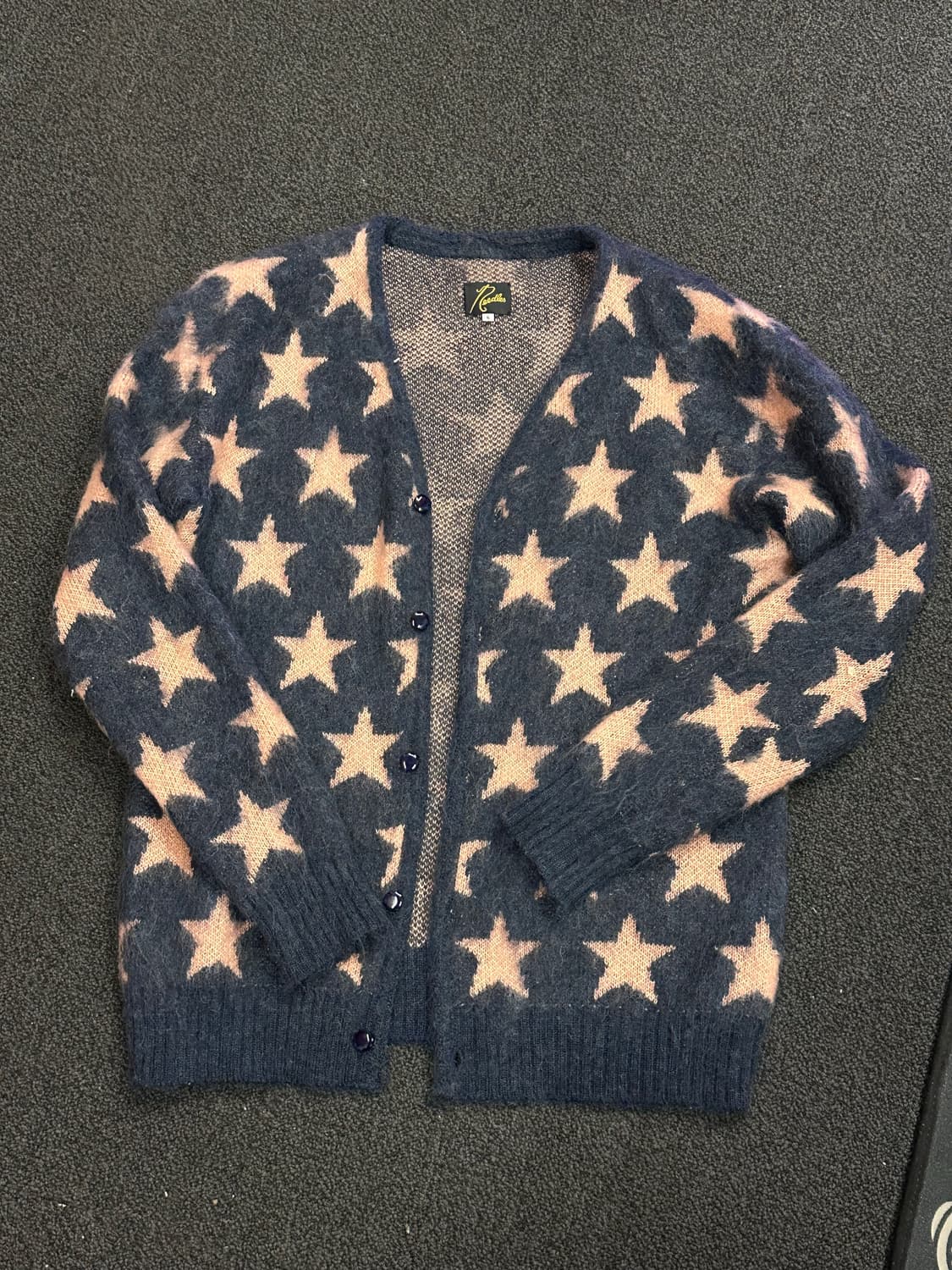 (S)니들스 스타 자카드 모헤어 가디건 상품이미지1