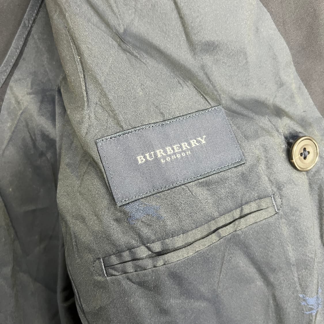 버버리 빈티지 네이비 더블 브레스티드 금장 블레이저 상품이미지3