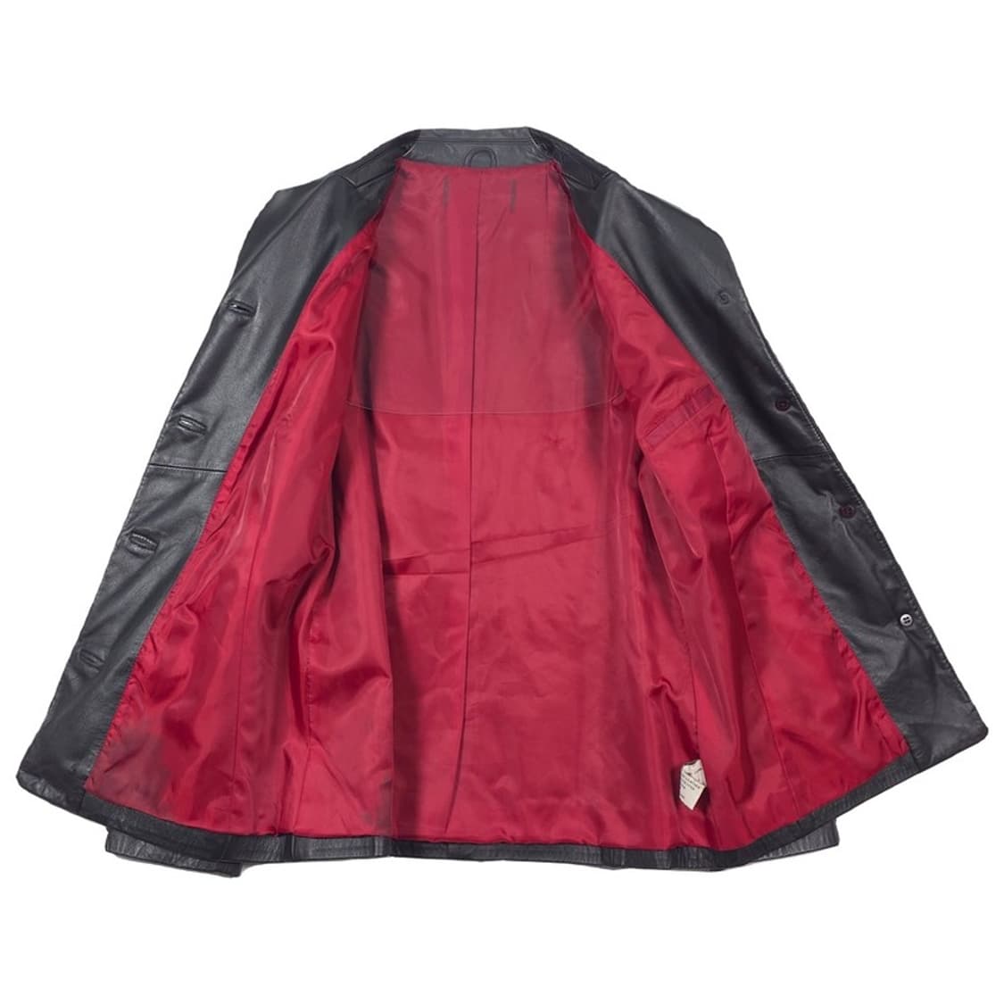 빈티지 천연 가죽 4버튼 블레이저 상품이미지5