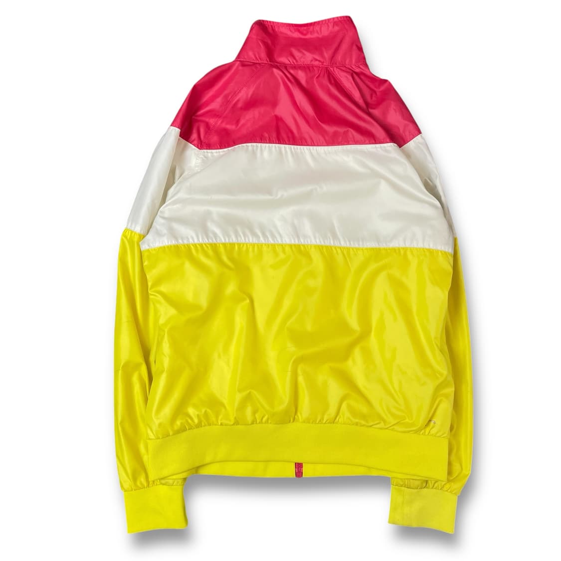 아디다스 핫핑크 화이트 옐로우 단가라 나일론 바람막이 자켓 100 상품이미지2