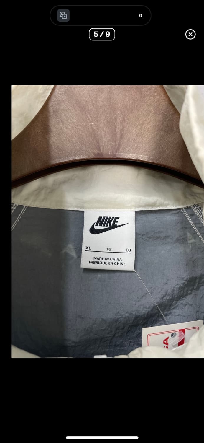 나이키 그레이 블랙 언라인드 프린팅 바람막이 A2472 상품이미지4