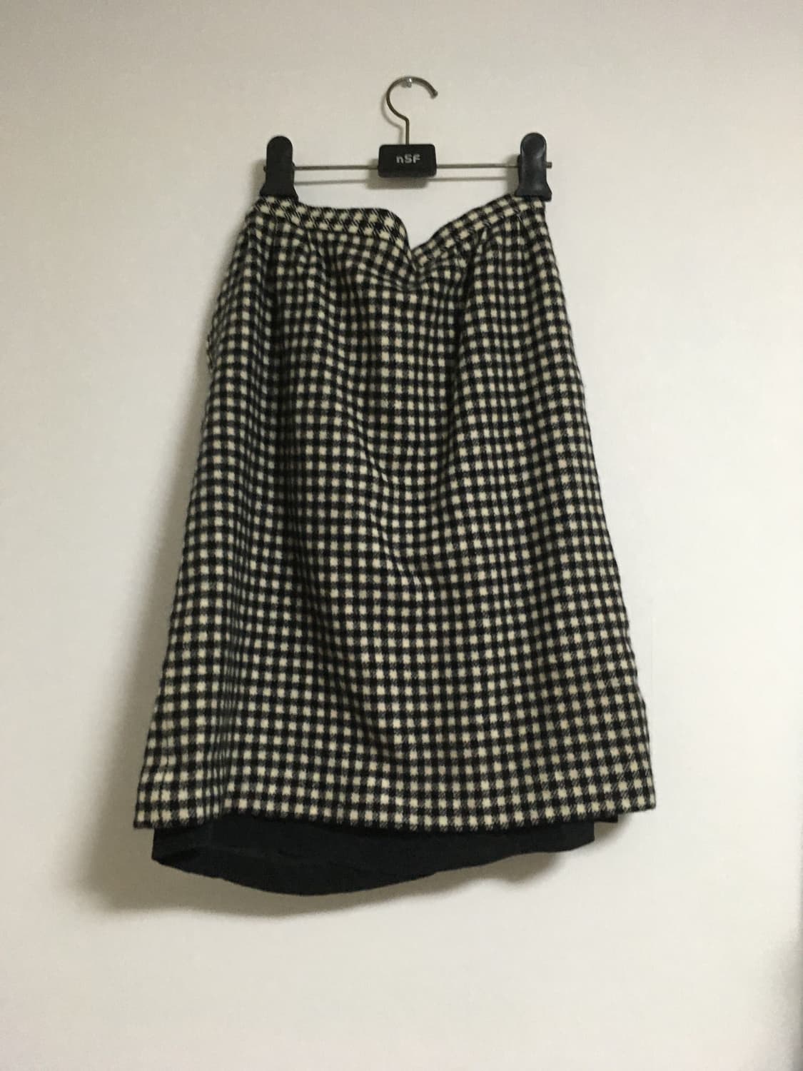 일제 빈티니 체크 미디 스커트 상품이미지4