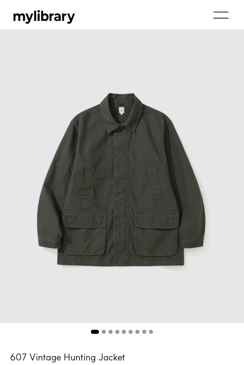 [XL]마이라이브러리 디그레 607 빈티지 헌팅자켓 상품이미지1
