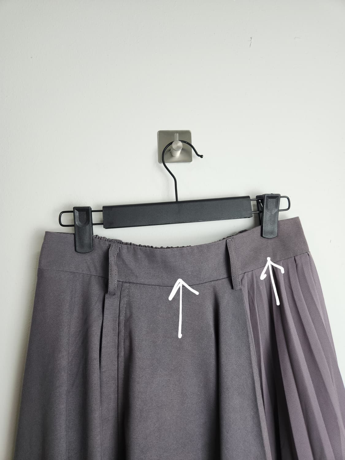 스웨이드 물결 롱 스커트 상품이미지9