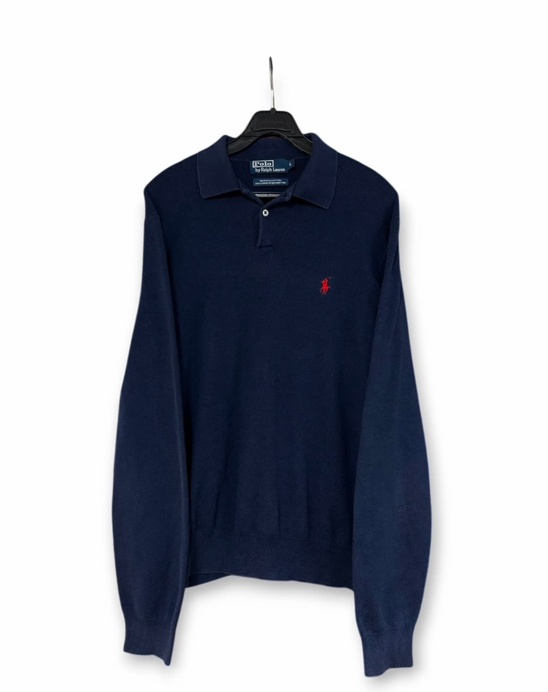 폴로 랄프로렌 네이비 카라 니트 상품이미지1