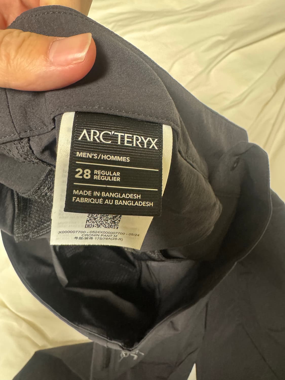 아크테릭스 크로닌 팬츠 블랙 사이즈 28 상품이미지3