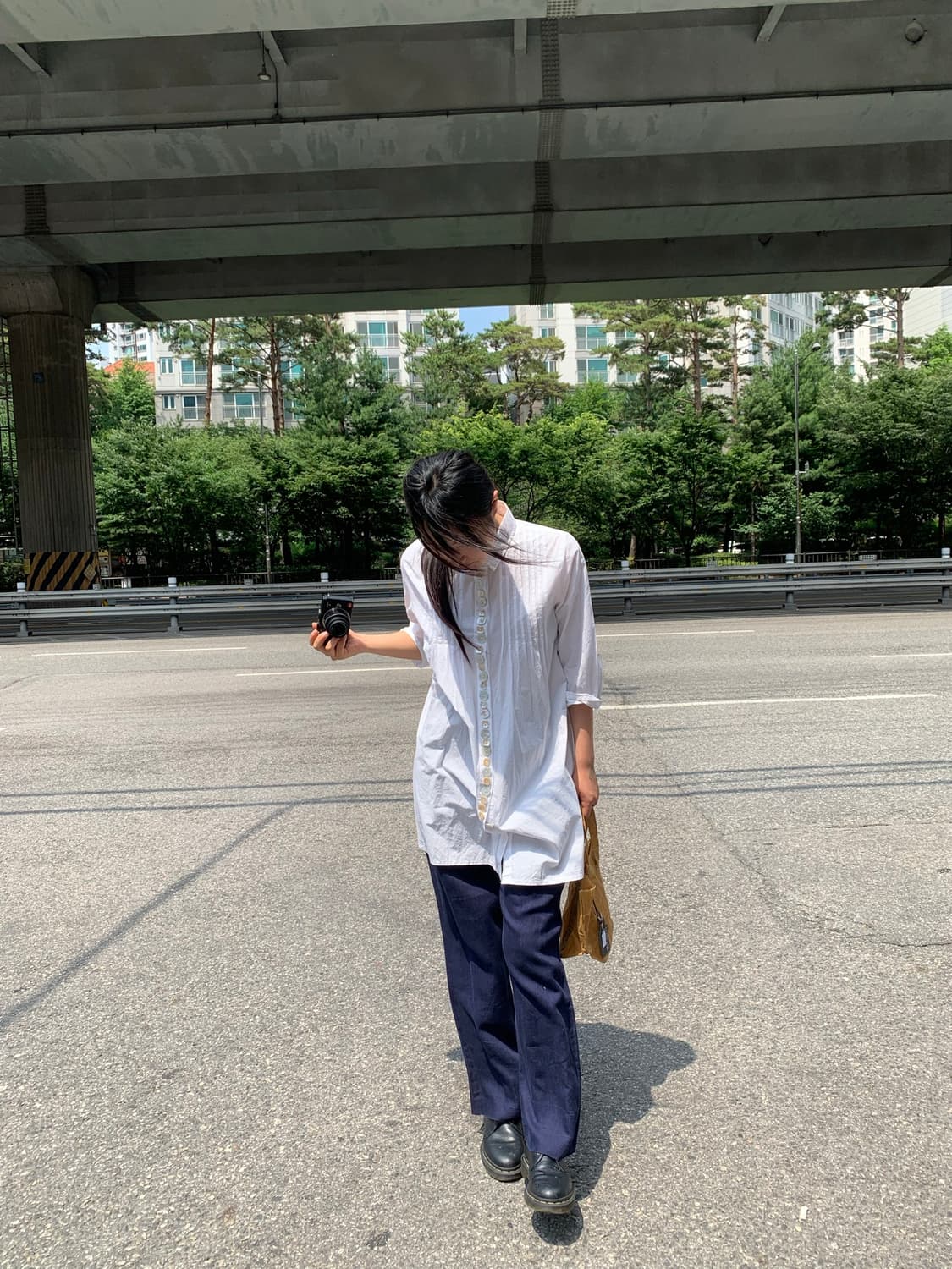 indigo linen pants 상품이미지3