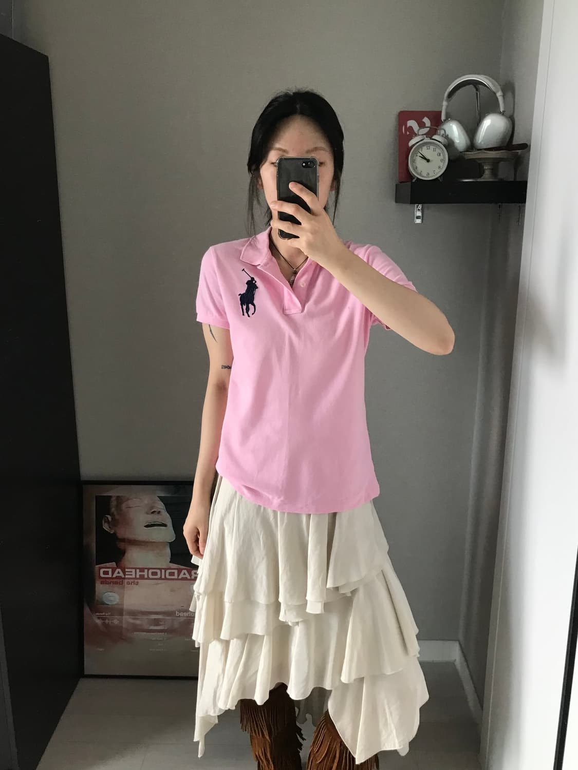 폴로 랄프로렌 빅포니로고 핑크 카라티 상품이미지2