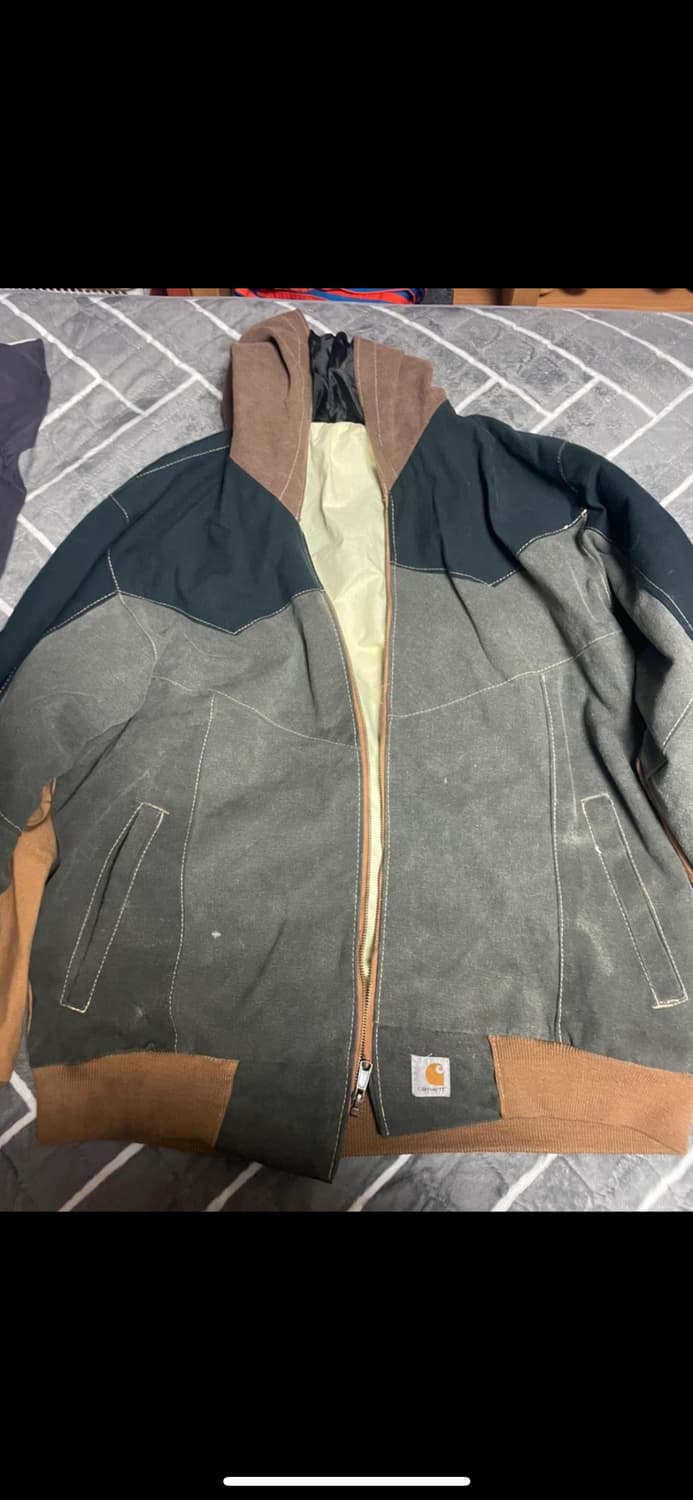 칼하트 컬러블록 후드자켓 상품이미지1