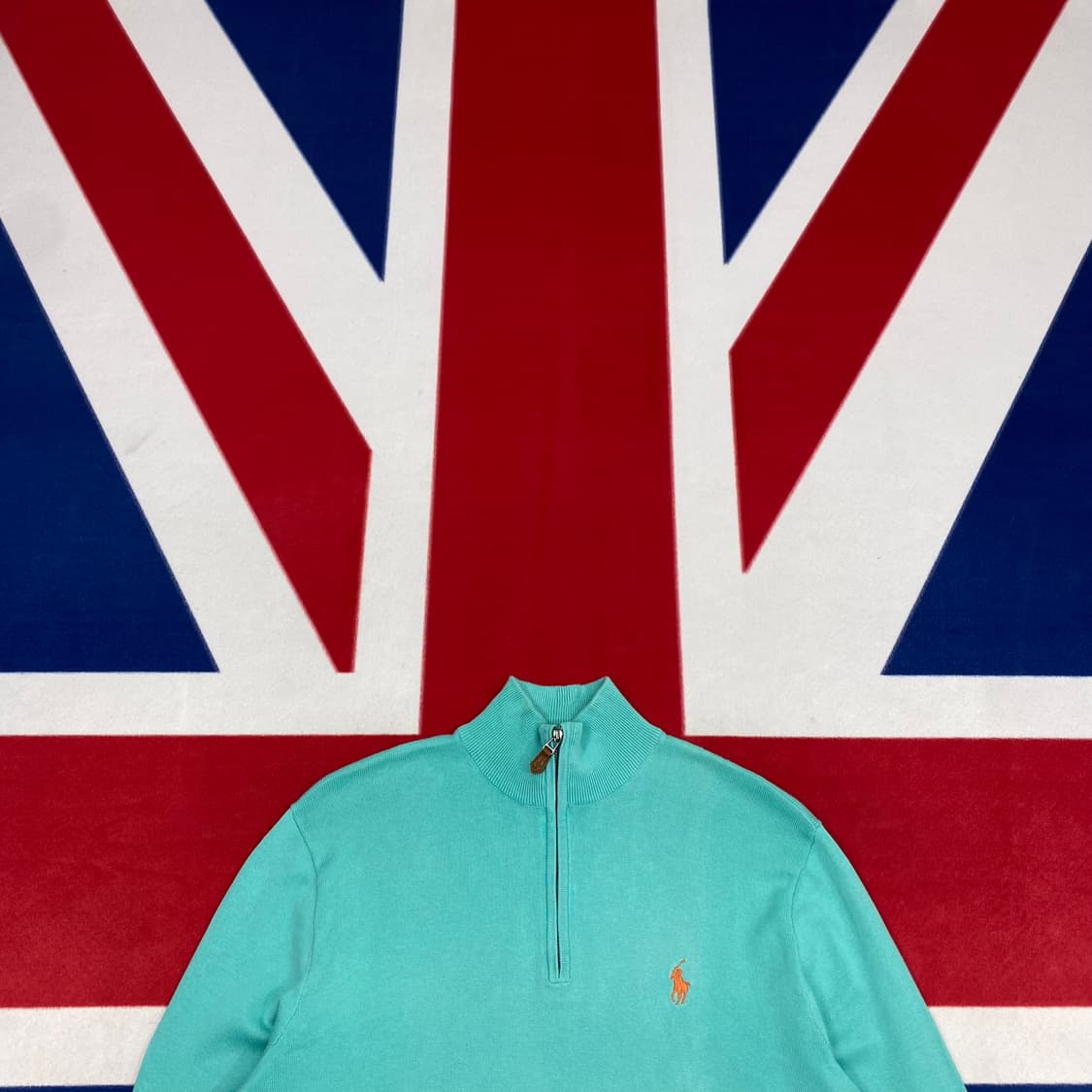 폴로 하프집업 니트 S 상품이미지2