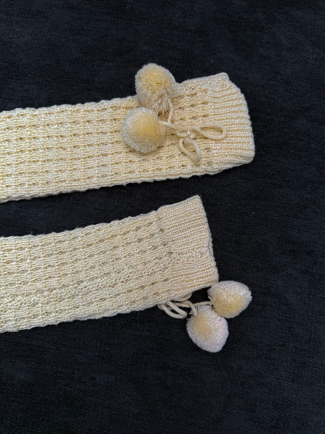 빈티지 폼폰 니트 핸드 워머 상품이미지2