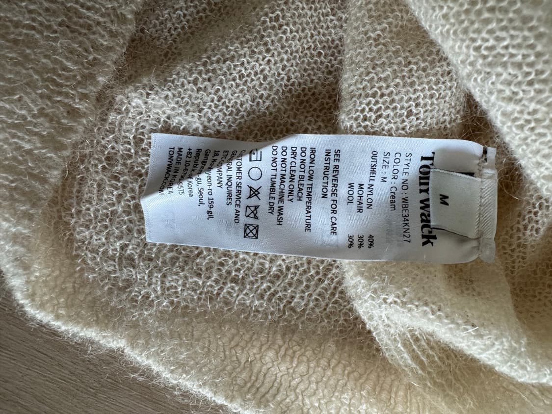 LIGHT WEIGHT MOHAIR SWEATER_ CREAM 상품이미지7