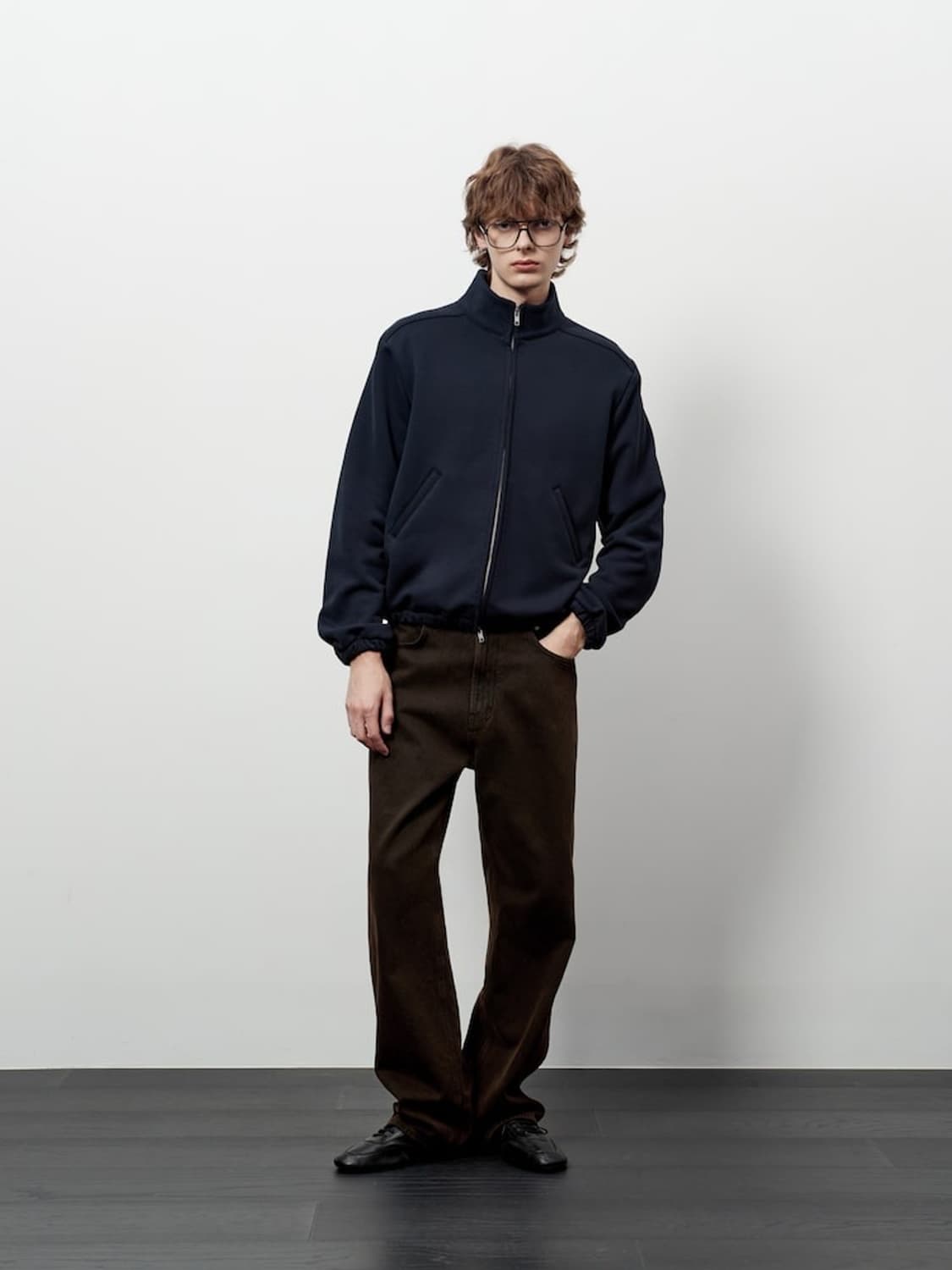 STU 프렌치 테리 자켓 네이비 L 상품이미지2