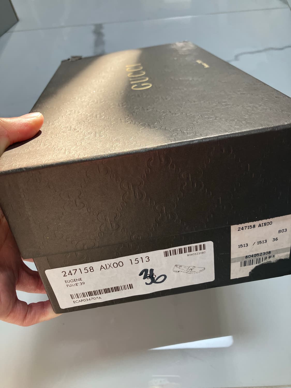 구찌 정품 홀스빗 로퍼 그레이 EU36 상품이미지4