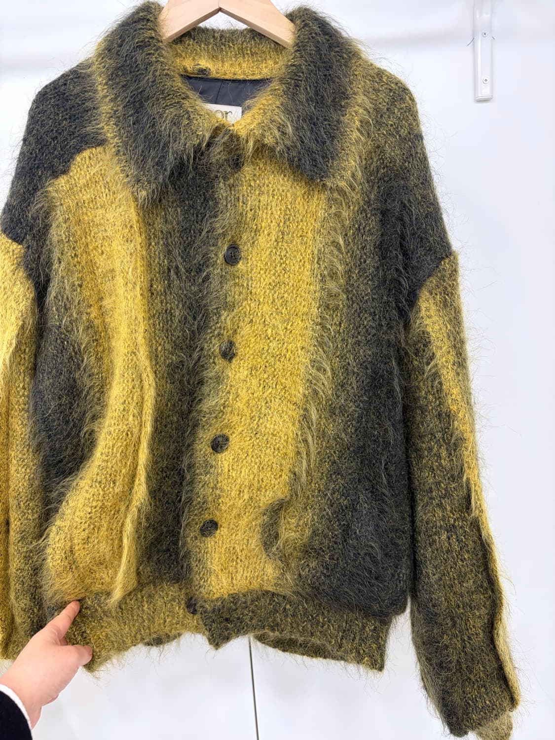 쿠어 모헤어 가디건 s 상품이미지5