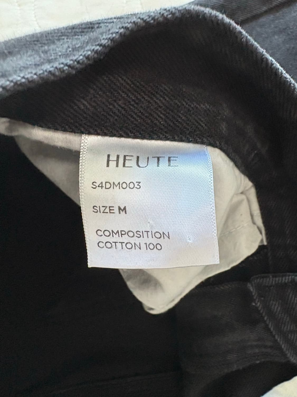 호이테 HEUTE ROCO WIDE DENIM 와이드 데님 블랙 m 상품이미지3