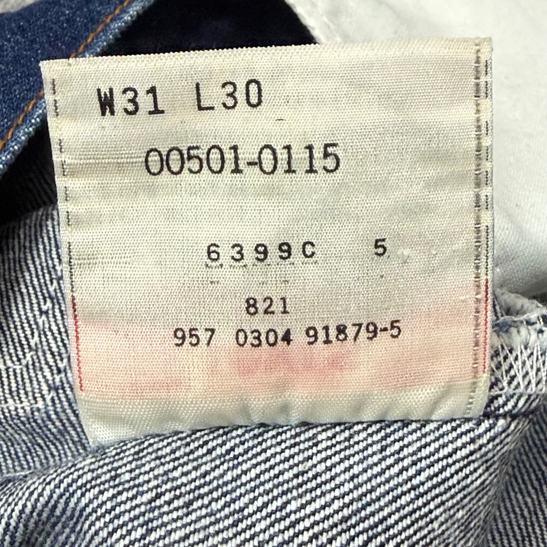 00's 빈티지 리바이스 501 컷오프 반바지 | 상태 좋음 상품이미지8