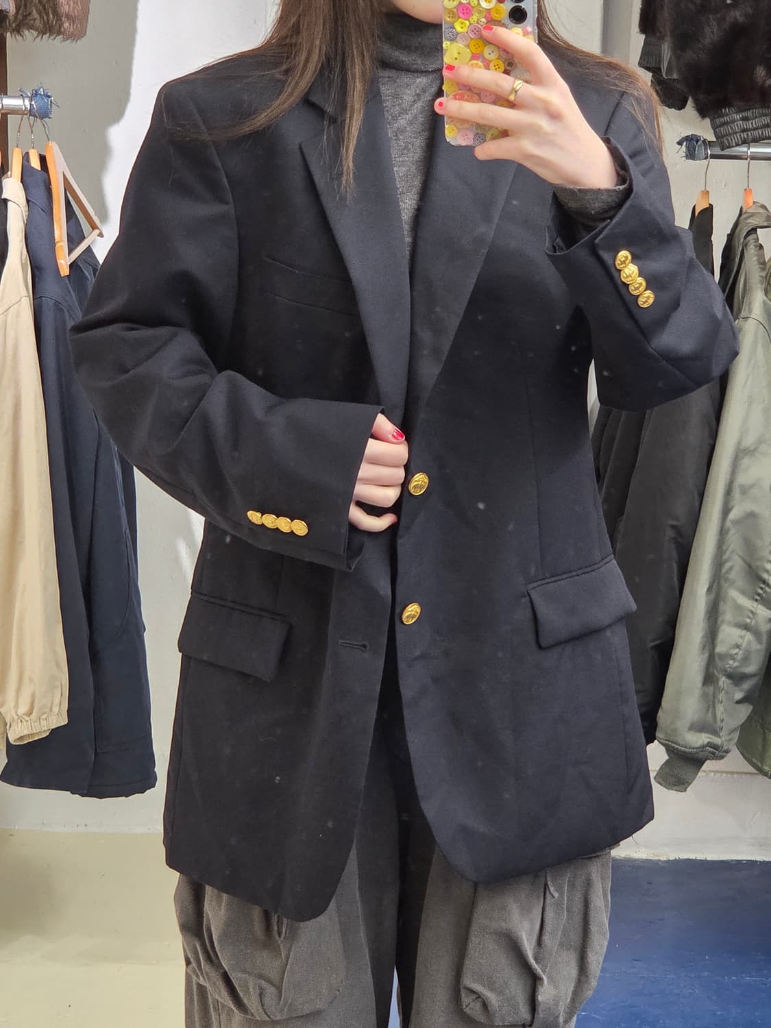 BB 브룩스브라더스 금장 투버튼 블레이저 상품이미지2