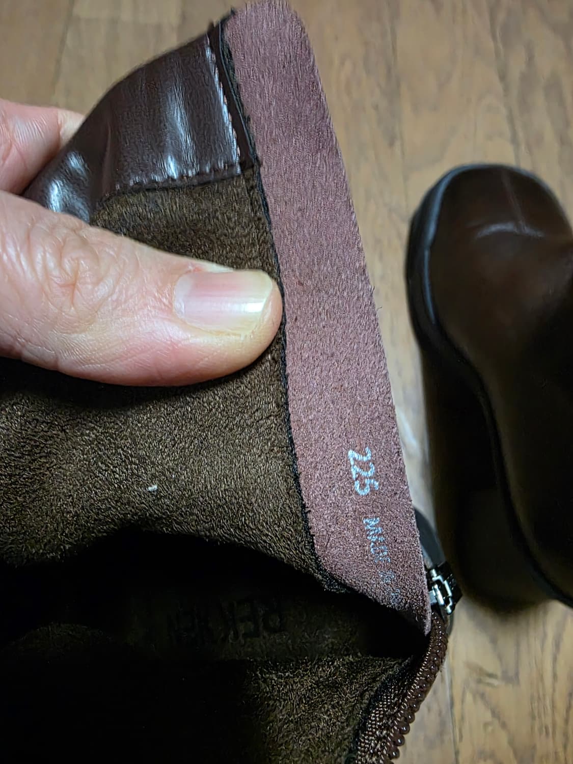 렉켄 여성 가죽 앵글 부츠 상품이미지6