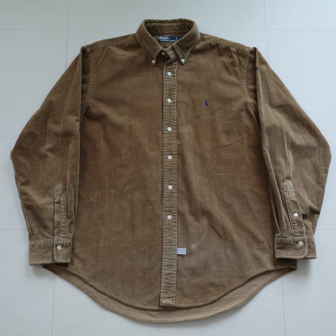 90s 폴로 랄프로렌 코듀로이 버튼다운 셔츠 XL 상품이미지1